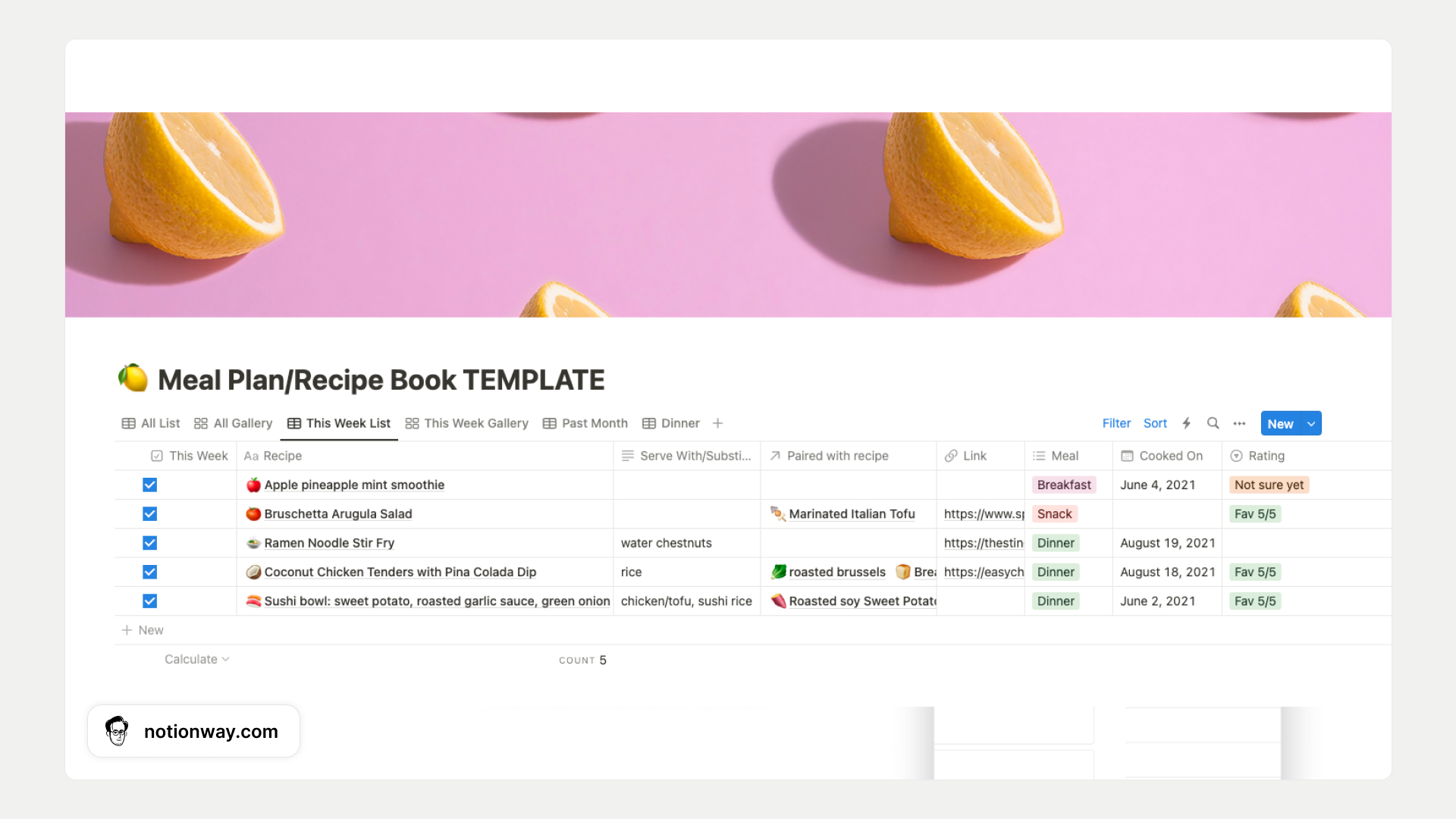 The 10 Best Notion Recipe Templates